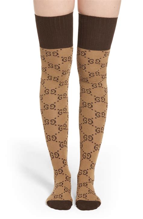 gucci ripped tights|gucci over knee socks.